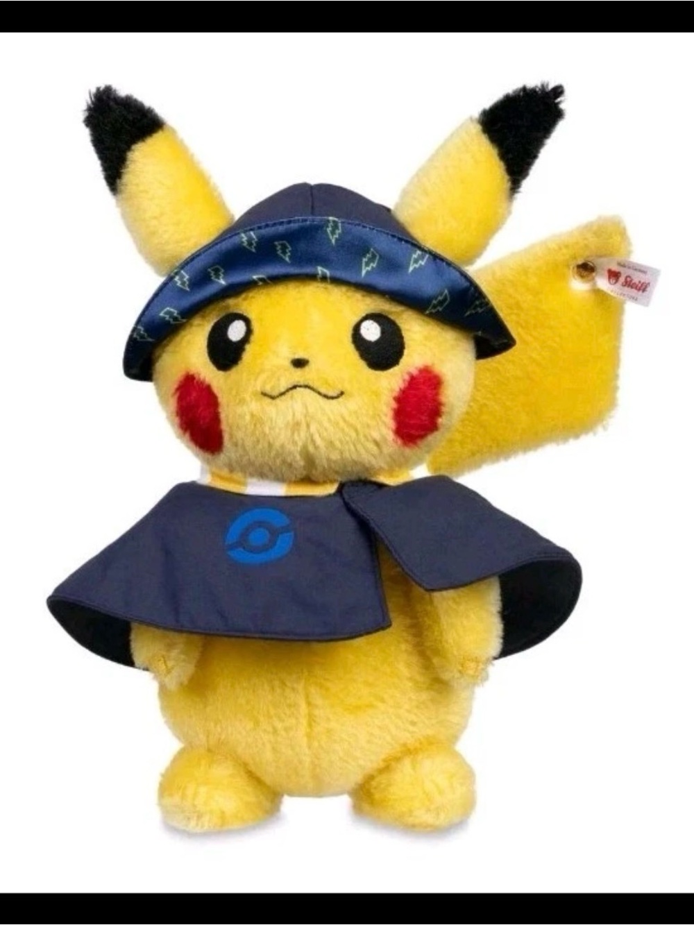 #525/1000 Steiff 2026 Pokémon World Championships Exclusive Pikachu Plush Nice #